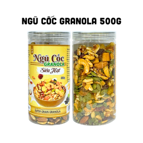 Ngũ Cốc Granola Siêu Hạt Hộp 500g Thơm Ngon - NCGH500G