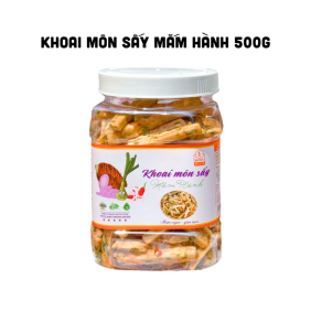 Khoai Môn Sấy Mắm Hành Thơm Ngon Hộp 500g - KMSMHH500G