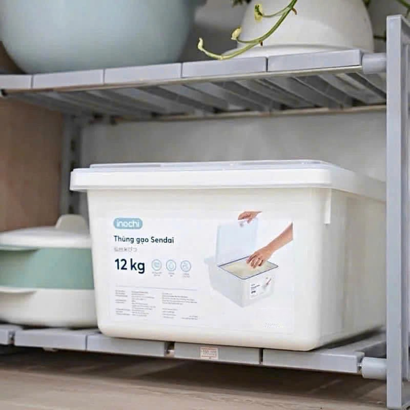 26433_4_20250611115041-1.png Thùng Đựng Gạo Inochi 12Kg - Thùng Đựng Gạo Chống Côn Trùng Bụi Bẩn Kèm Cốc - TDG02