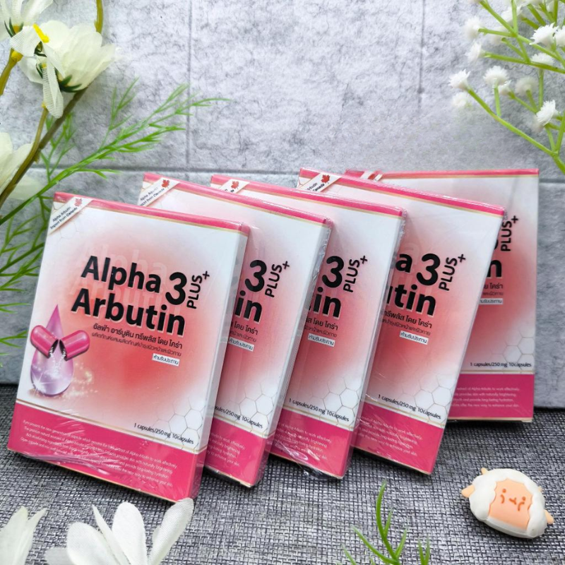 Viên Bột Kích Trắng Body Kyra Alpha Arbutin 3 Plus+ Thái Lan Phiên Bản Mới - Hộp 10 Viên Viên Bột Kích Trắng Body Kyra Alpha Arbutin 3 Plus+ Thái Lan Phiên Bản Mới - Hộp 10 Viên