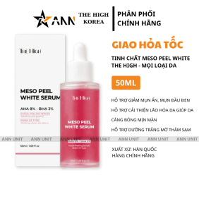 Tinh Chất Serum Meso Peel The High 50ml - Serum Hỗ Trợ Dưỡng Sáng Mờ Thâm Cải Thiện Lão Hóa Da - Serum The High Chính Hãng - SRTHEHIGH