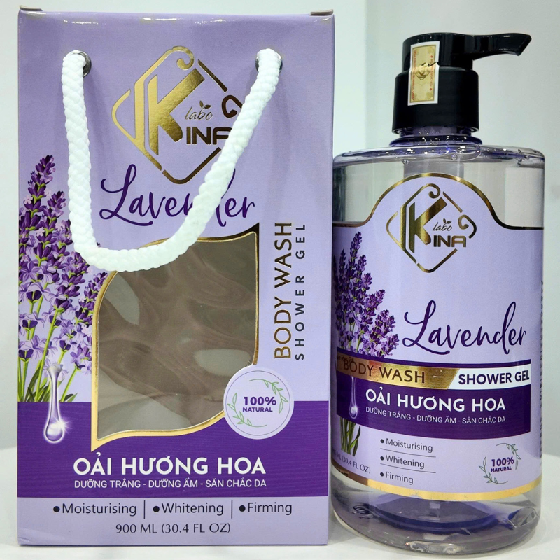 Sữa Tắm Kina Hương Nước Hoa Oải Hương 900ml - Hỗ Trợ Cấp Ẩm Dưỡng Sáng Da Mịn Màng - Tặng Kèm 1 Bông Tắm Sữa Tắm Kina Hương Nước Hoa Oải Hương 900ml - Hỗ Trợ Cấp Ẩm Dưỡng Sáng Da Mịn Màng - Tặng Kèm 1 Bông Tắm