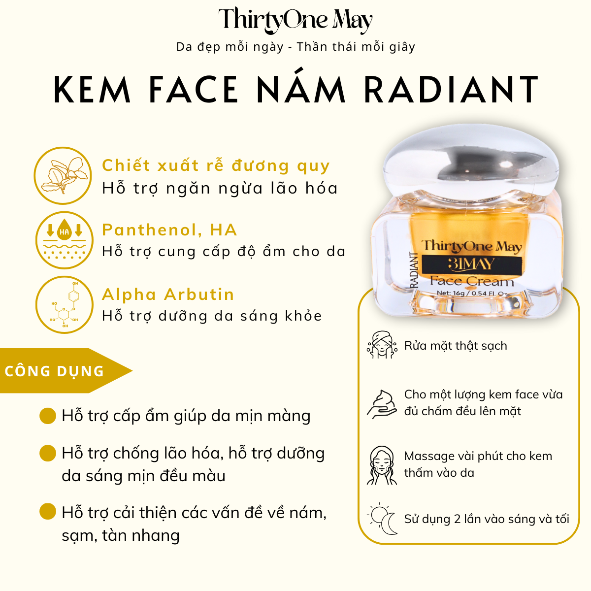 26559_17_20250821160650-4.png Combo Kem Nám 31may - Serum 31May Luminous 15ml Và Kem Face Nám 31May Radiant 16g - Mỹ Phẩm Thirty One May - CBDUONG31MAY