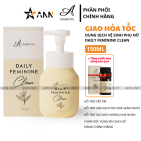 Dung Dịch Vệ Sinh A Cosmetics Daily Feminine Clean 150ml - Tặng Nước Hoa Vùng Kín 5ml - DDVSAC