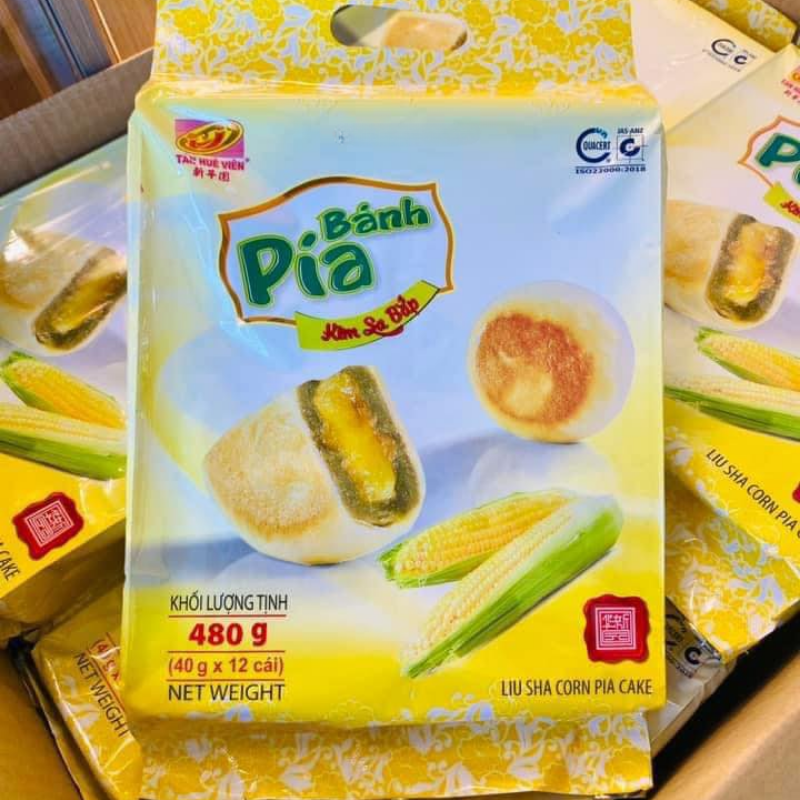 26628_40_20250828122808-1.png Bánh Pía Kim Sa Bắp Tân Huê Viên Thơm Ngon 480g (40g x 12 cái) - 8936014311646