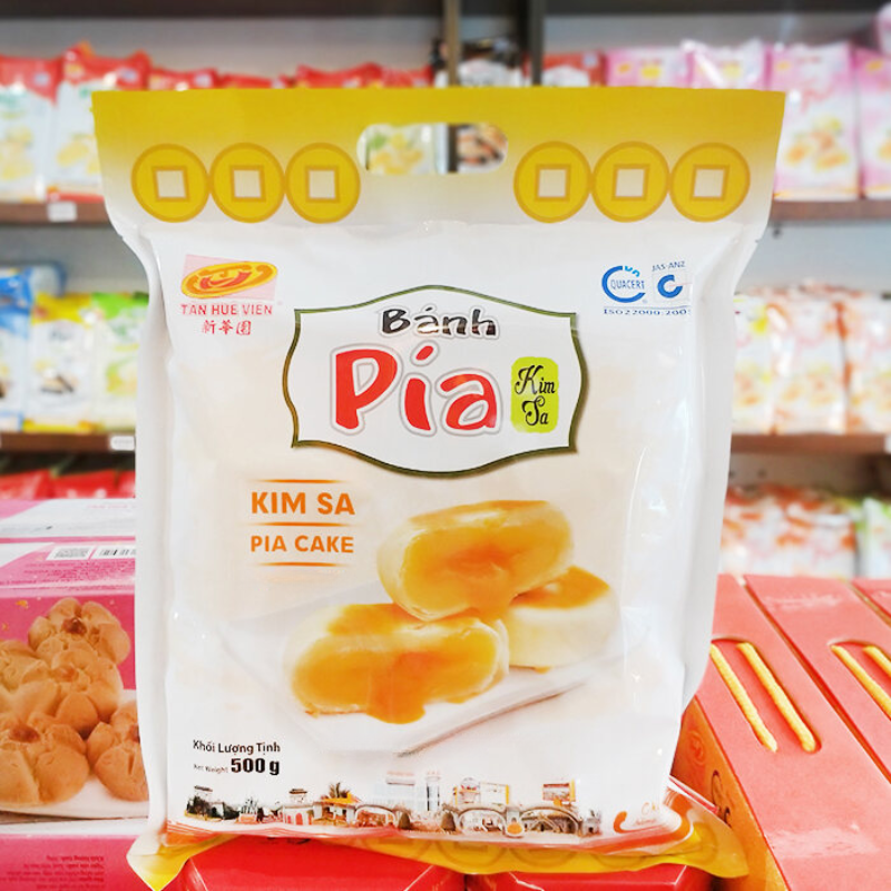 Mua sỉ bánh Pía Kim Sa Tân Huê Viên Thơm Ngon 480g (40g x 12 cái) Mua sỉ bánh Pía Kim Sa Tân Huê Viên Thơm Ngon 480g (40g x 12 cái)