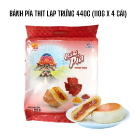 Bánh Pía Thịt Lạp Trứng Tân Huê Viên 440g (110g x 4 cái) - BPTLT