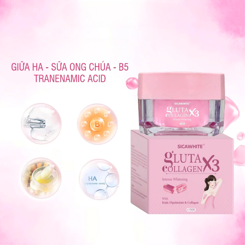 Kem Thâm Nách Gluta Collagen x3 Sica White 10g Kem Thâm Nách Gluta Collagen x3 Sica White 10g