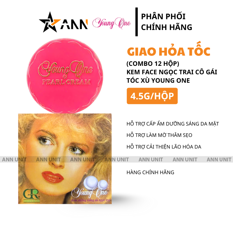 26705_1_20250923091738-1.png Combo 12 Hộp Kem Face Dưỡng Trắng Da Ngọc Trai Cô Gái Tóc Xù Young One 4.5g/Hộp - 8936055391027