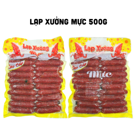 Lạp Xưởng Mực Thơm Ngon Túi 500g - LXMT500G