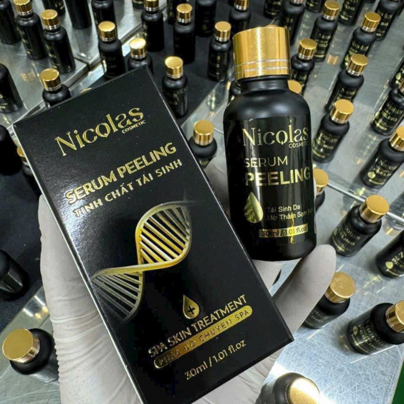 26708_13_20250906092959-2.png Combo Tái Sinh Nicolas - Serum Peeling 30ml & Kem Face Men Tảo Xanh Collagen 5g - 8938549741158