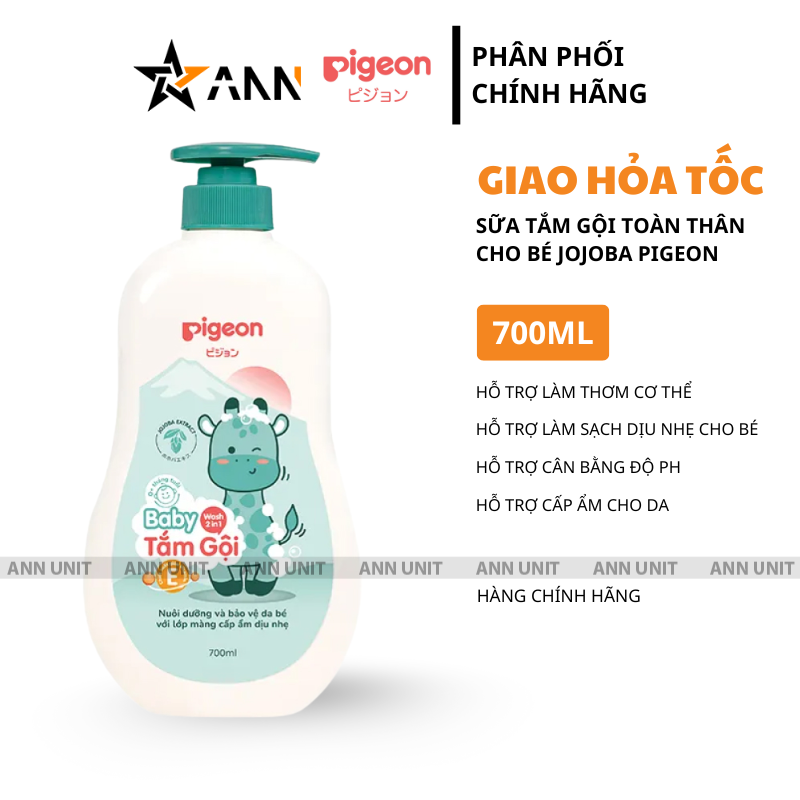 26714_1_20250906162554-1.png Sữa Tắm Gội Toàn Thân Cho Bé Hương Jojoba Pigeon 700ml - 8935103705182