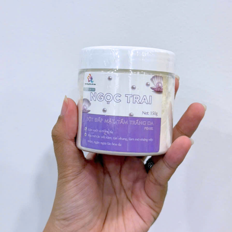 26799_81_20250929114721-1.png Bột Đắp Mặt Tắm Trắng Da Ngọc Trai Nguyên Chất T&T Beauty 150g/Hộp - 8936148011597