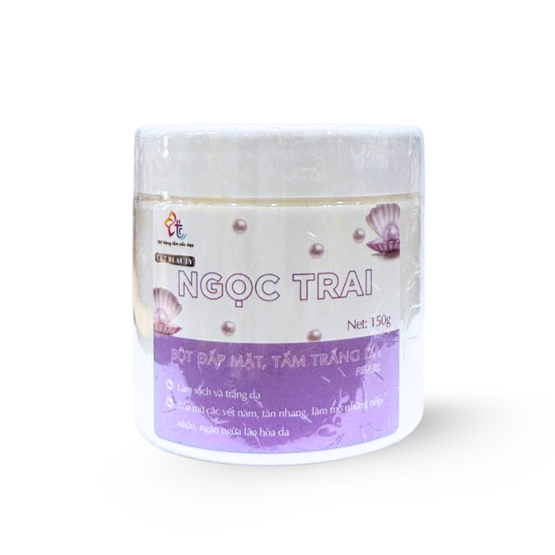 Bột Đắp Mặt Tắm Trắng Da Ngọc Trai Nguyên Chất T&T Beauty 150g/Hộp Bột Đắp Mặt Tắm Trắng Da Ngọc Trai Nguyên Chất T&T Beauty 150g/Hộp