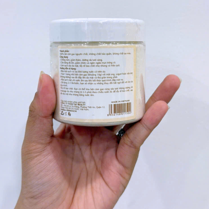 Bột Đắp Mặt Tắm Trắng Da Cám Gạo Thơm Nguyên Chất T&T Beauty 150g/Hộp Bột Đắp Mặt Tắm Trắng Da Cám Gạo Thơm Nguyên Chất T&T Beauty 150g/Hộp