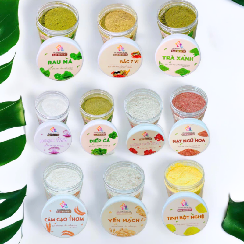 26806_57_20250929122349-1.png Bột Đắp Mặt Tắm Trắng Thuốc Bắc 7 Vị Da Nguyên Chất T&T Beauty 150g/Hộp - 8936148011535