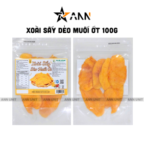 Xoài Sấy Dẻo Muối Ớt 100g Thơm Ngon Túi Zip - 8936208932756