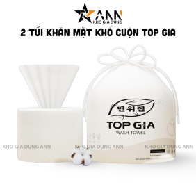 Combo 2 Túi Khăn Mặt Khô Cuộn Top Gia 65 Tờ - KGK02