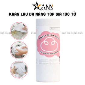 Cuộn Khăn Lau Đa Năng Top Gia 100 Tờ Siêu Da Tái Sử Dụng - CKGLDN01