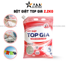 Bột Giặt Quần Áo Top Gia 2.2kg Hương Nước Hoa Pháp - BGQA03