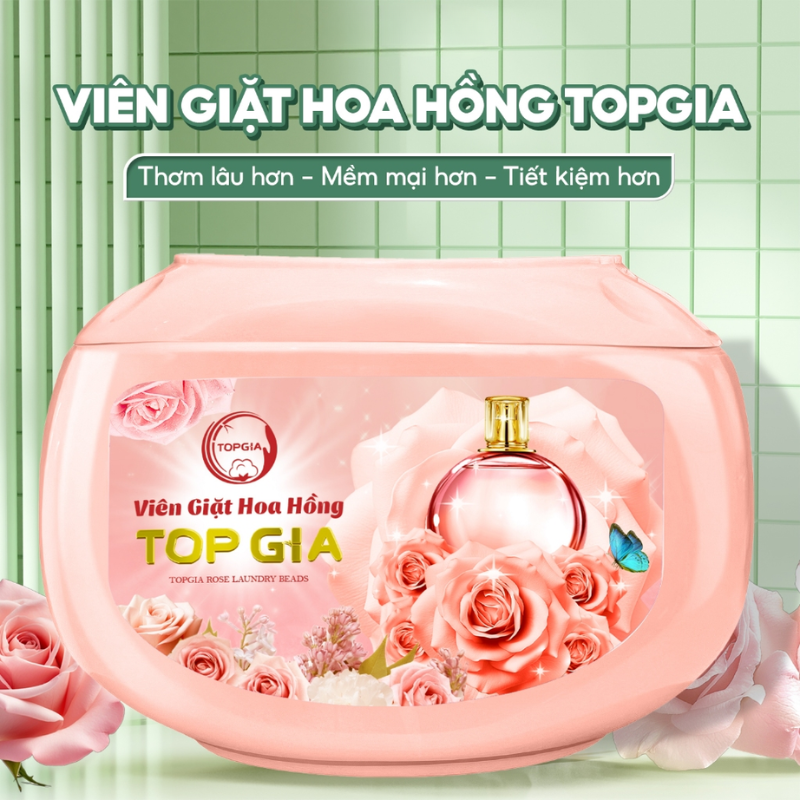 26887_13_20251015163042-1.png Viên Giặt Top Gia Hương Hoa Hồng - Hộp 40 Viên Giặt Quần Áo - VGQA02