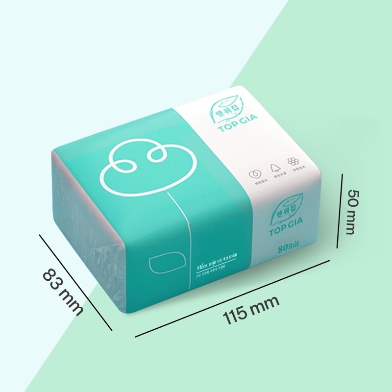 26901_13_20251017093222-1.png 1 Thùng 30 Gói Khăn Giấy Ăn 3 Màu Top Gia Loại Nhỏ - KGR14