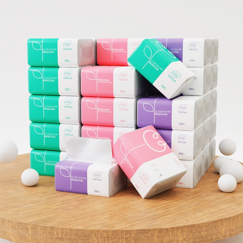 26901_8_20251017093219-1.png 1 Thùng 30 Gói Khăn Giấy Ăn 3 Màu Top Gia Loại Nhỏ - KGR14