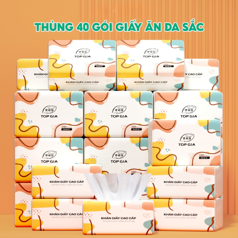 26902_12_20251017100249-1.png 1 Thùng 40 Gói Khăn Giấy Ăn Sắc Màu Top Gia Loại Nhỏ - KGR15