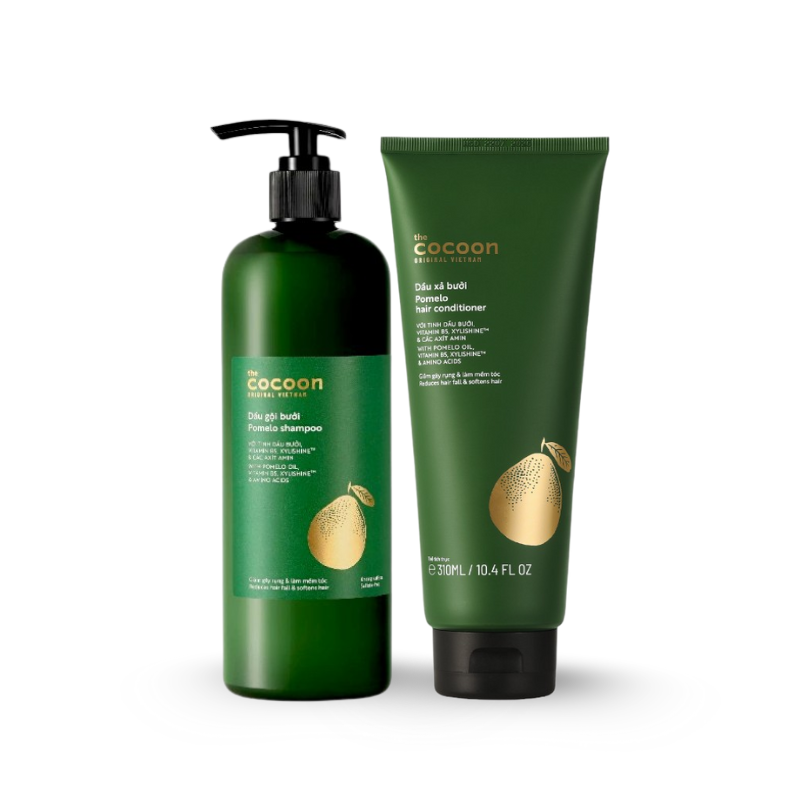 Nguồn sỉ combo Dầu Gội Xả Bưởi Cocoon - Dầu Gội Bưởi Cocoon Pomelo Shampoo 500ml Và Dầu Xả Bưởi Cocoon Pomelo Hair Conditioner 310ml