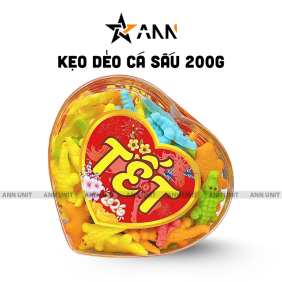 Kẹo Dẻo Cá Sấu 200g - Hộp Trái Tim - KDCSHTT200G