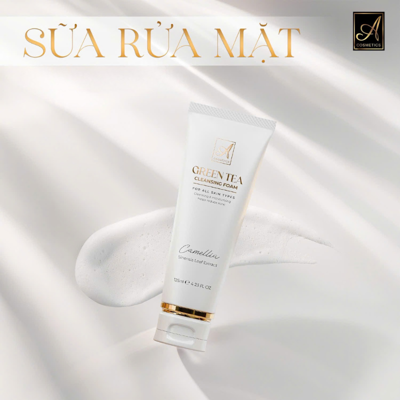 26991_15_20251113175724.png Sữa Rửa Mặt Trà Xanh A Cosmetics Phương Anh 125ml Phiên Bản Mới - 8938564108059