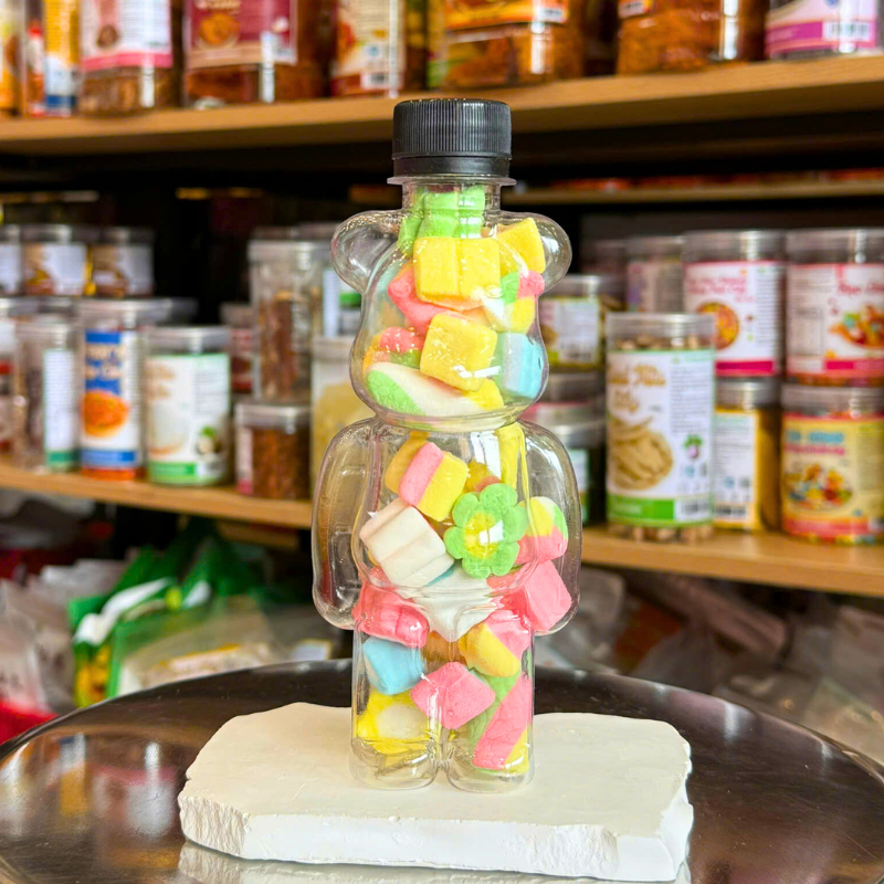 Kẹo Dẻo Bông Marshmallow 70g Chai Gấu Nhỏ Kẹo Dẻo Bông Marshmallow 70g Chai Gấu Nhỏ
