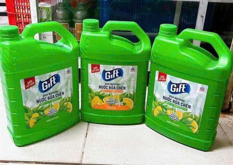 Kho sỉ can Nước rửa chén Gift 3,8kg Kho sỉ can Nước rửa chén Gift 3,8kg