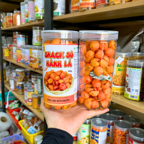 Snack Sò Hành Lá Đậm Vị 250g - Hộp Pet - SSHLDVHP250G