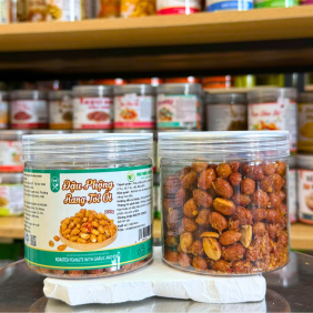 Đậu Phộng Rang Tỏi Ớt Mini 200g - Hộp Pet - DPRTOMHP200G