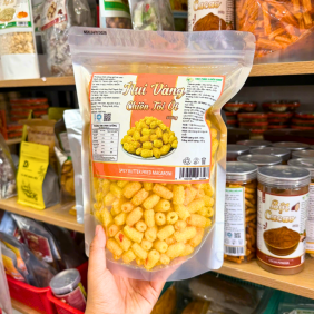 Nui Vàng Chiên Tỏi Ớt Thơm Ngon 500g - Túi Zip - NVCTOTZ500G