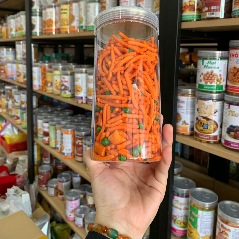 Giá sỉ snack Thập Cẩm (Bim Bim Tăm Đậu Hà Lan) 350g - Hộp Pet Giá sỉ snack Thập Cẩm (Bim Bim Tăm Đậu Hà Lan) 350g - Hộp Pet