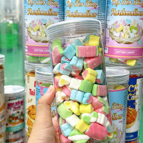 Kẹo Dẻo Bông Marshmallow 250g - Hộp Pet - KDBMHP250G