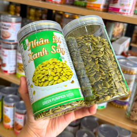 Nhân Bí Xanh Sấy Thơm Ngon 450g - Hũ Pet - NBXSHP450G