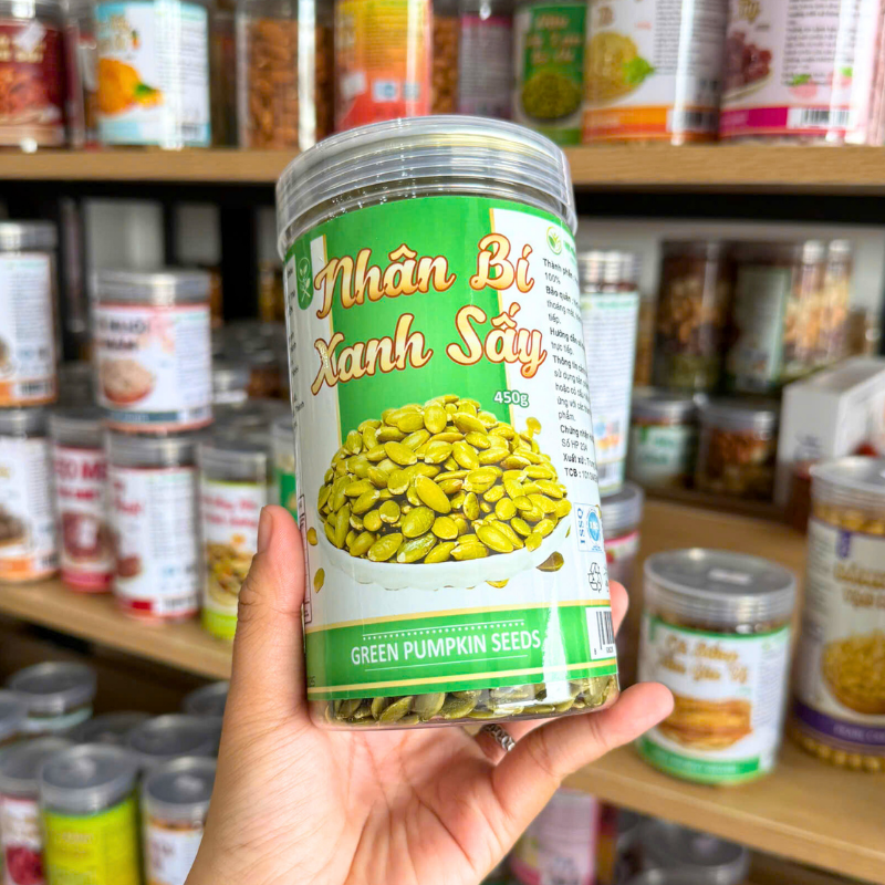 Kho sỉ nhân Bí Xanh Sấy Thơm Ngon 450g - Hũ Pet Kho sỉ nhân Bí Xanh Sấy Thơm Ngon 450g - Hũ Pet