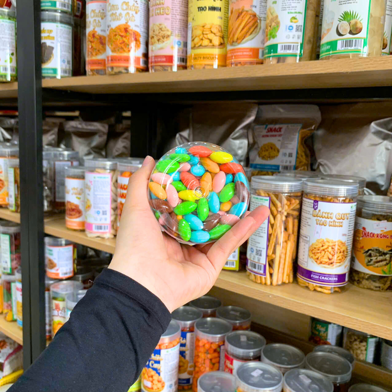 Kẹo Socola Nhộng 500g - Hũ Pet Kẹo Socola Nhộng 500g - Hũ Pet