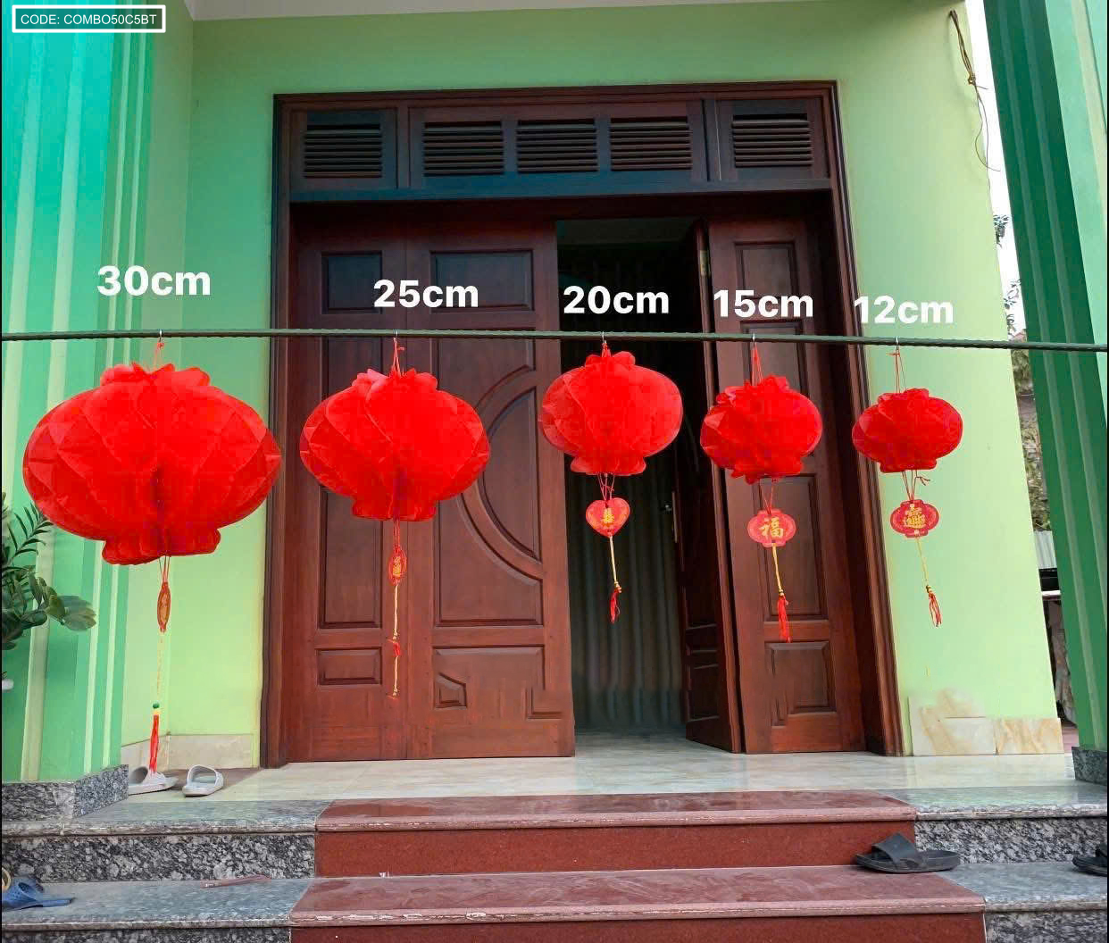 Combo 50c (5 Bịt) - Mỗi bịt 10 LỒNG ĐÈN GIẤY ( F30 / 25CM ) Combo 50c (5 Bịt) - Mỗi bịt 10 LỒNG ĐÈN GIẤY ( F30 / 25CM )