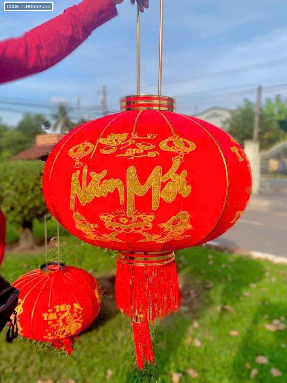 2 LỒNG ĐÈN NHUNG KẺ TẾT 80CM(Giá 2 cái) 2 LỒNG ĐÈN NHUNG KẺ TẾT 80CM(Giá 2 cái)