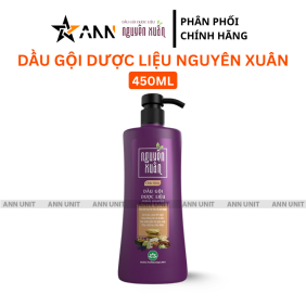 Dầu Gội Dược Liệu Nguyên Xuân Chắc Khỏe Cho Tóc Yếu 450ml - Màu Tím - DGTDNXTY450