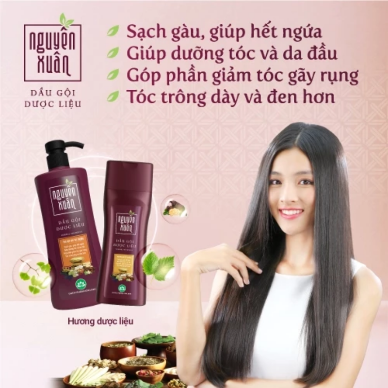 27387_79_20251213160006.png Dầu Gội Dược Liệu Nguyên Xuân Cho Tóc Thường 450ml - Chai Đỏ - DGTDNXCD450