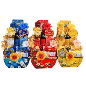 Giỏ Quà Tết - Bộ Quà Tặng Tết Sang Trọng - Quà Trang Trí Tết - QTTT18