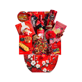 Hộp Quà Tết 3 Màu Đỏ Vàng Xanh – Quà Tặng Tết Sang Xịn – Quà Trang Trí Tết - QTTT44