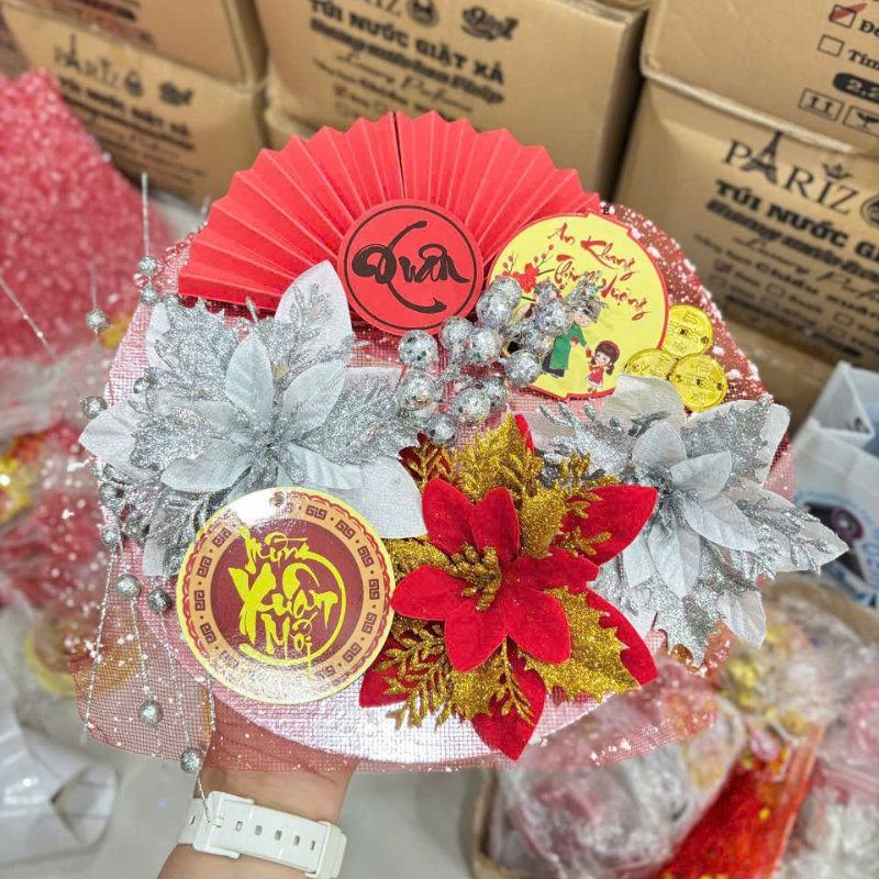 Nguồn sỉ set Tráp Trang Trí Tết - Mẹt Hoa Nhỏ Tết Nguồn sỉ set Tráp Trang Trí Tết - Mẹt Hoa Nhỏ Tết