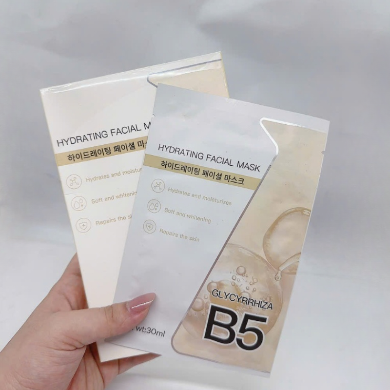 Shop sỉ hộp 10 Miếng Mặt Nạ B5 Hydrating Facial Mask Màu Vàng