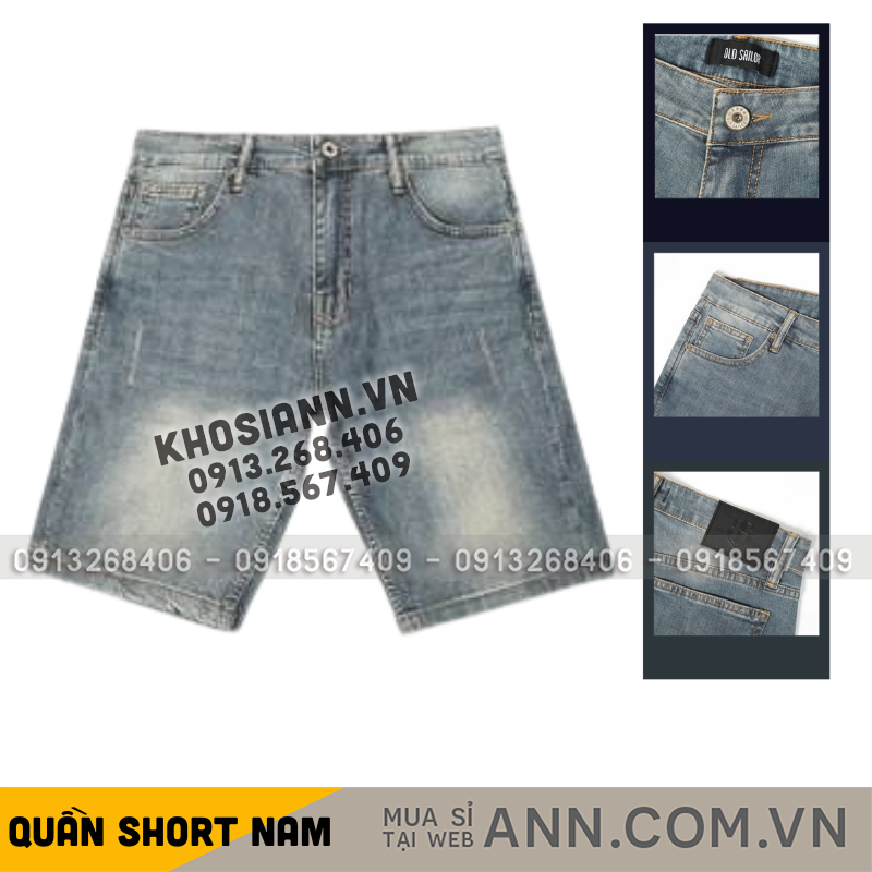 27623_40_20251212180225.png Quần Short Jeans Nam Denim Nam Diagonal Old Sailor - 7146 - QB449